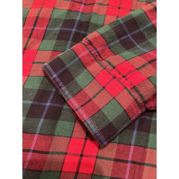 Chaps Brushed Flannel Womens Long Sleeve Plaid Size 3xl - Picture 7 of 7